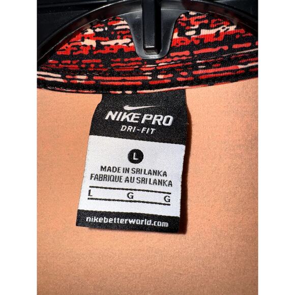 Nike Pro Dri-Fit Women’s Large 1/2 Zip Training Top Multicolor - Picture 3 of 9